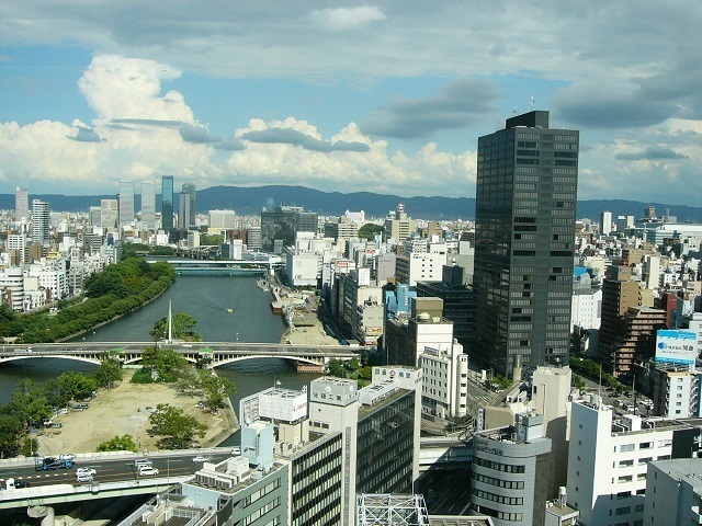 大阪証券取引所ビルから見た風景