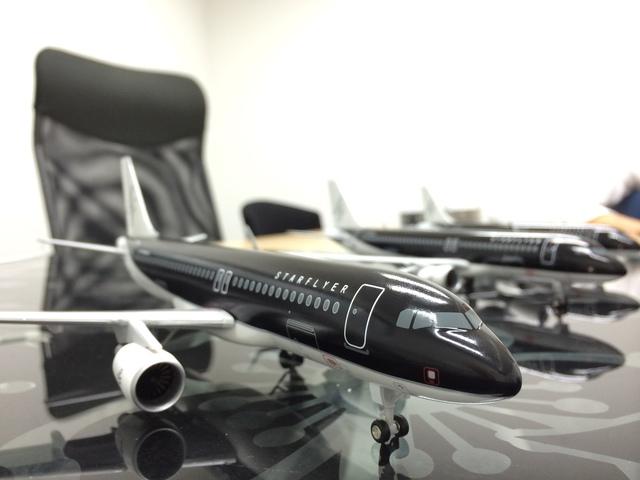 黒い機体のスターフライヤーモデルプレーン。