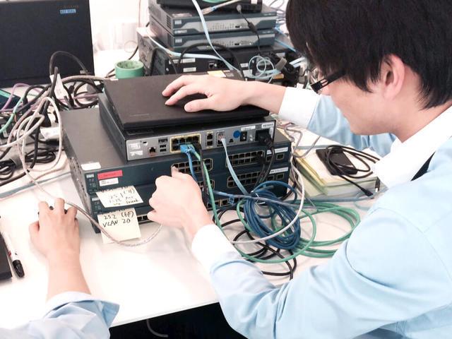 ネットワーク研修の様子。制度は多くあるが、現場の社員から出されたものもあるという。