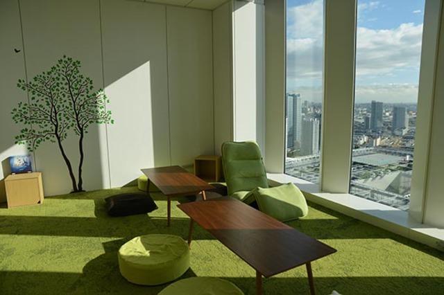 疲れたときはリラクゼーションスペースでゆっくり