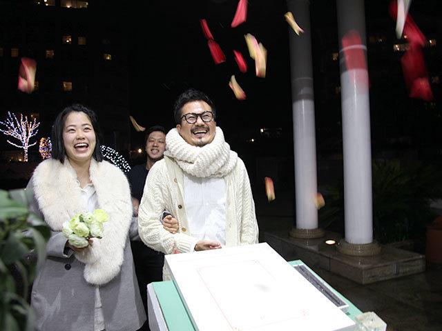 2017年の新卒入社式
ホテルのチャペルを貸切り、午前0時にカウントダウン入社式を行った伝説のイベント。