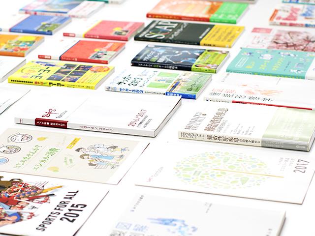 エディトリアルデザインだけの留まらず、取り扱う案件は年々幅広くなっている。