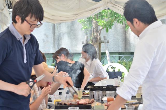 バーベキューイベントの様子。