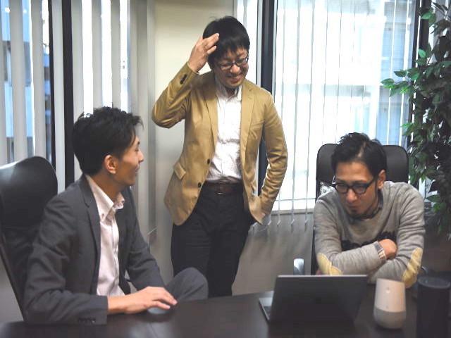 打ち合わせ風景。