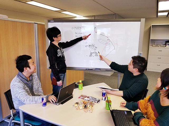 アイディア出しはみんなで楽しく行います