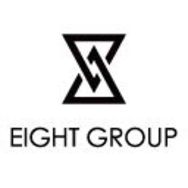 会社のロゴはエイトを意味し、インフィニティ（無限大の繋がり・広がり）という意味を込めたもの