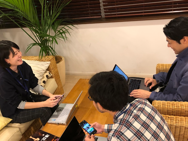 面白そう！やってみたい！と思ったことはすぐに実践することを会社として心がけ、みな楽しく働いているという。