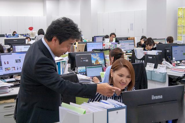 アットホームな社風のため、上司との意思疎通もスムーズである。