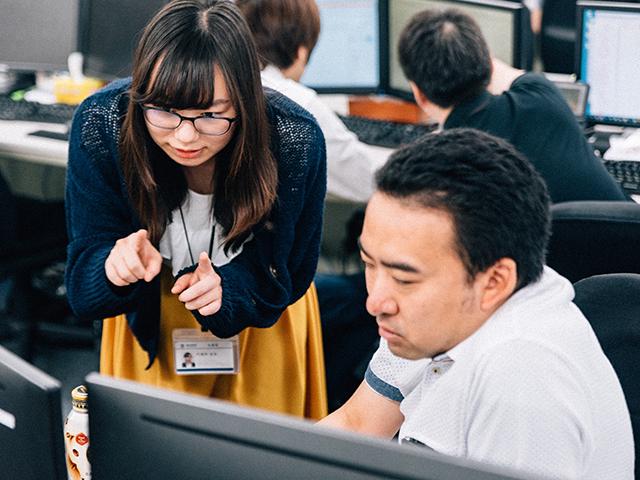 社内には様々な業務に精通したプロフェッショナルなメンバーも多いため、スキルアップを積極的に目指せる環境だ。