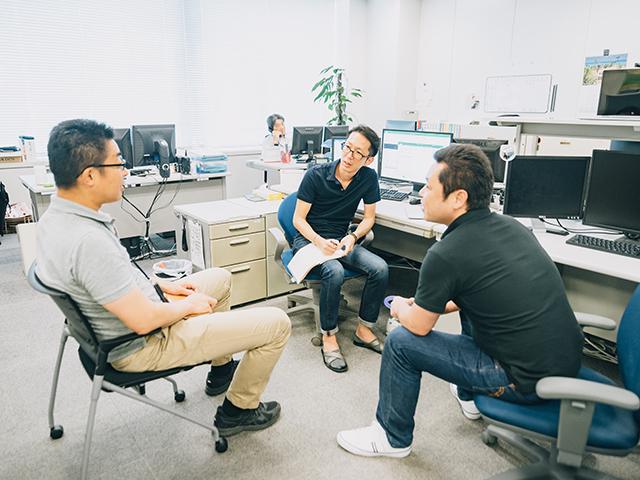 社内でも様々な事業の可能性が日々議論されている。新たなチャレンジを常に仕掛けていける環境だ。