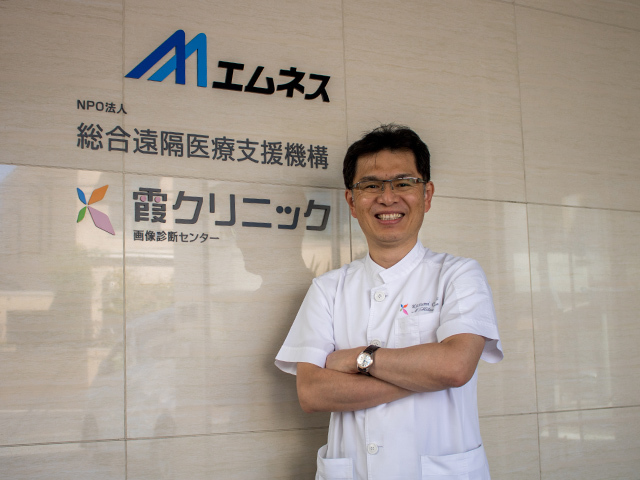 代表取締役　北村 直幸氏
本社には自身で運営するクリニックも併設し、実証実験も行っている。