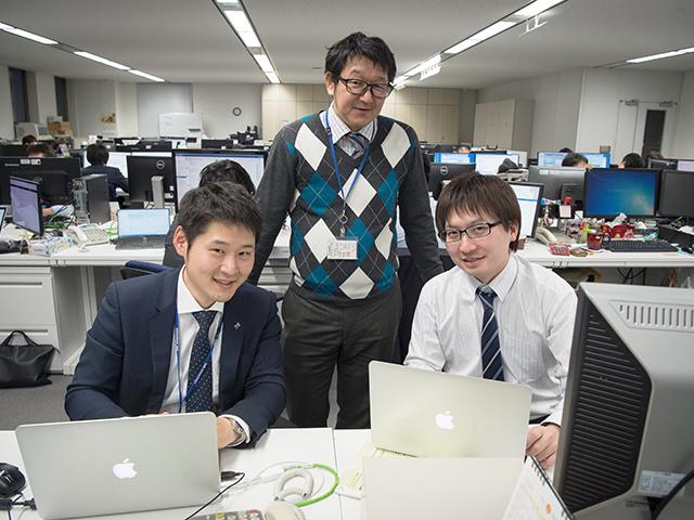 30歳前後の若手エンジニアが数多く活躍している。
