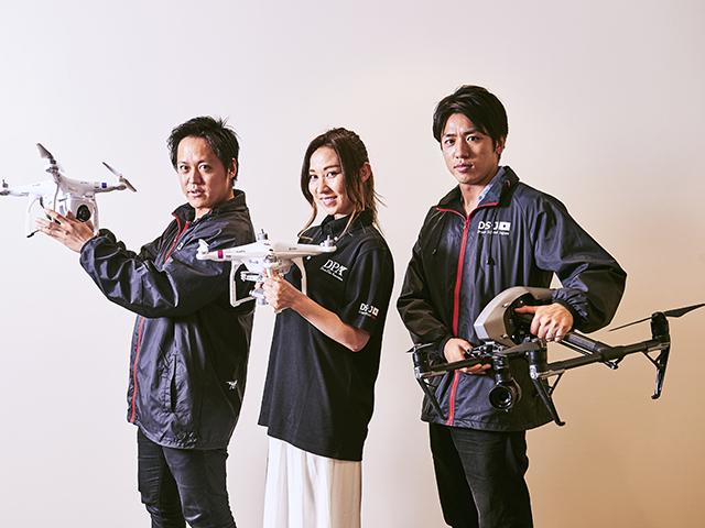 現在はドローン事業に注力しているという。不動産ビジネスとのシナジーも見込む。