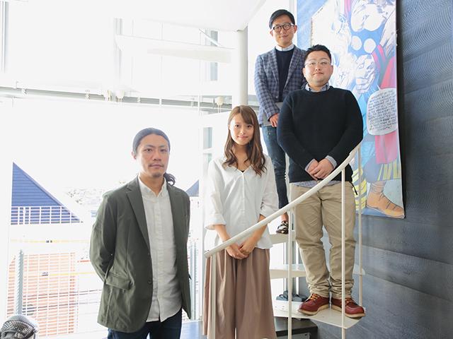 代表取締役社長の福田裕亮氏を筆頭に、メンバーは20代、30代によって構成されており、非常に風通しが良いのが魅力の一つだ。