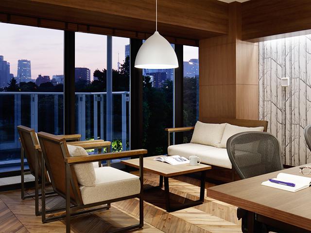 西麻布にあるオフィスは落ち着いた雰囲気のオシャレな空間だ。