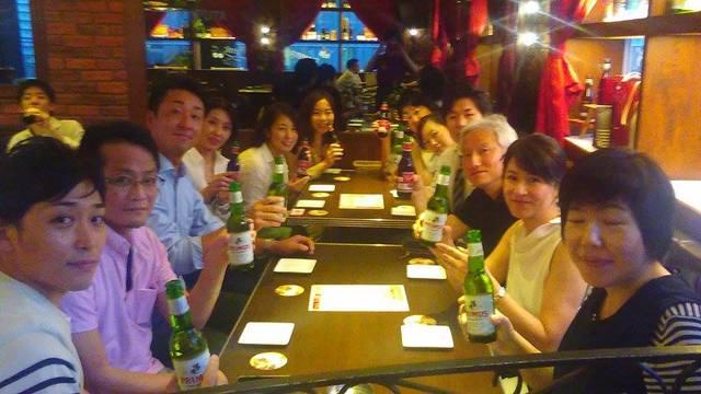 恒例の暑気払い。仕事上のパートナー様にも参加していただく、賑やかな会です。