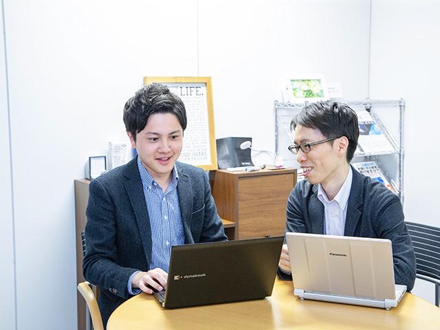 同社では、ユーザーのことを考えて自らサービスやシステムを開発できる喜びを感じることができる。