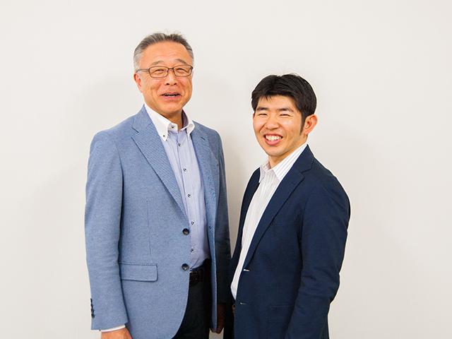 (左)代表取締役　三井 昇
(右)取締役/エグゼクティブディレクター　中澤 祐一