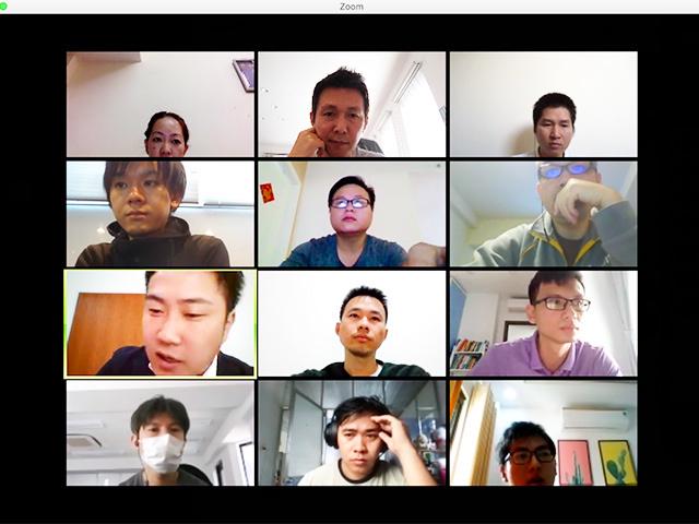 海外メンバーも多く、ビデオ会議を実施することも。