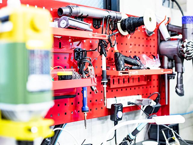 モノづくりの現場の雰囲気が漂う