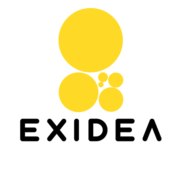 EXIDEAという社名は、Excellent×Ideaの造語で「卓越したアイディアが世界を変える」という意味が込められている。