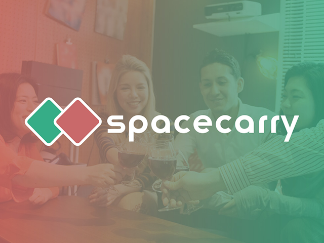 「spacecarry（スペースキャリー）」は、ホスト（供給側）とゲスト（需要側）を結びつけるプラットフォームサービス。
将来的には、個人の遊休資産の有効活用という視点から、既存の「定住し会社に属し収益を得るライフスタイル」から「好きな場所で好きなことをして生計を立てることができる」ライフスタイルの提案をしていく。