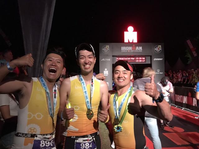 メンバーでトライアスロンやマラソン大会にも参加