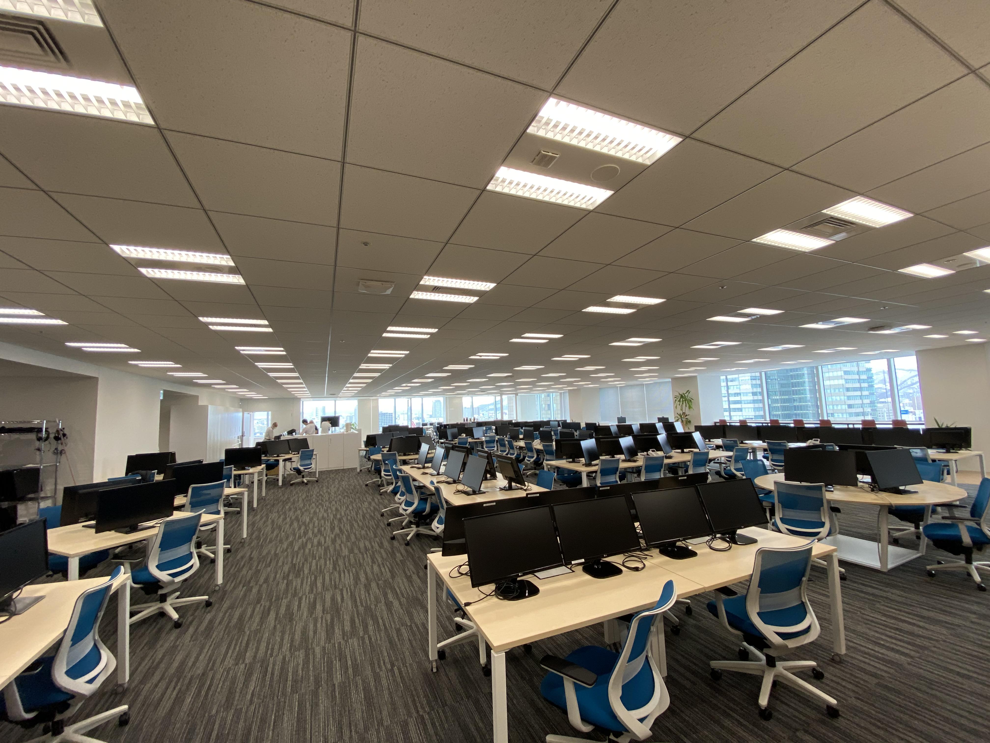 120名が執務可能なオフィススペースです！