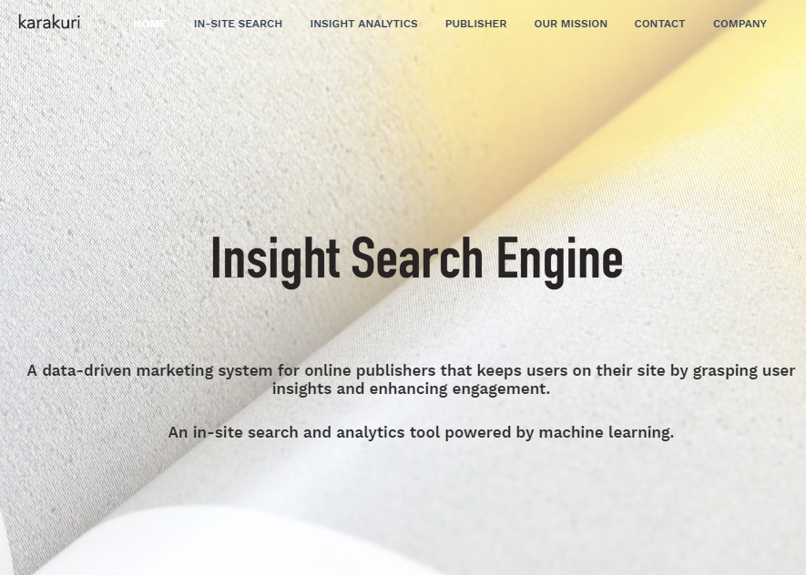 Insight Search Engine（ISE）のサービスサイトです。