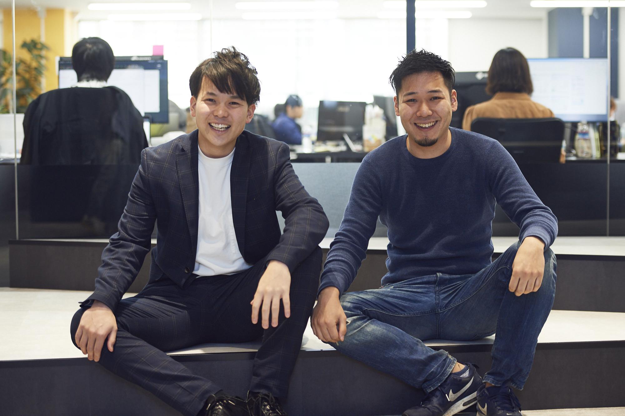 左：佐藤　右：代表 長澤