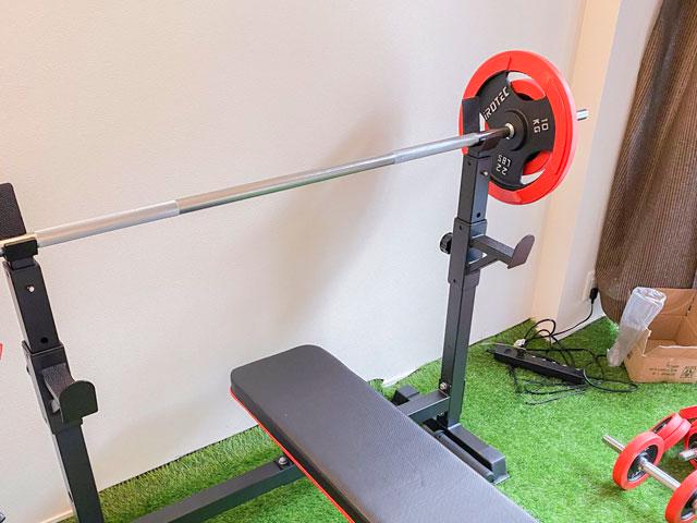 オフィス内にはトレーニングスペースも。