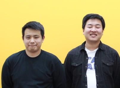 中途入社の2人。新たな仲間を心待ちにしている