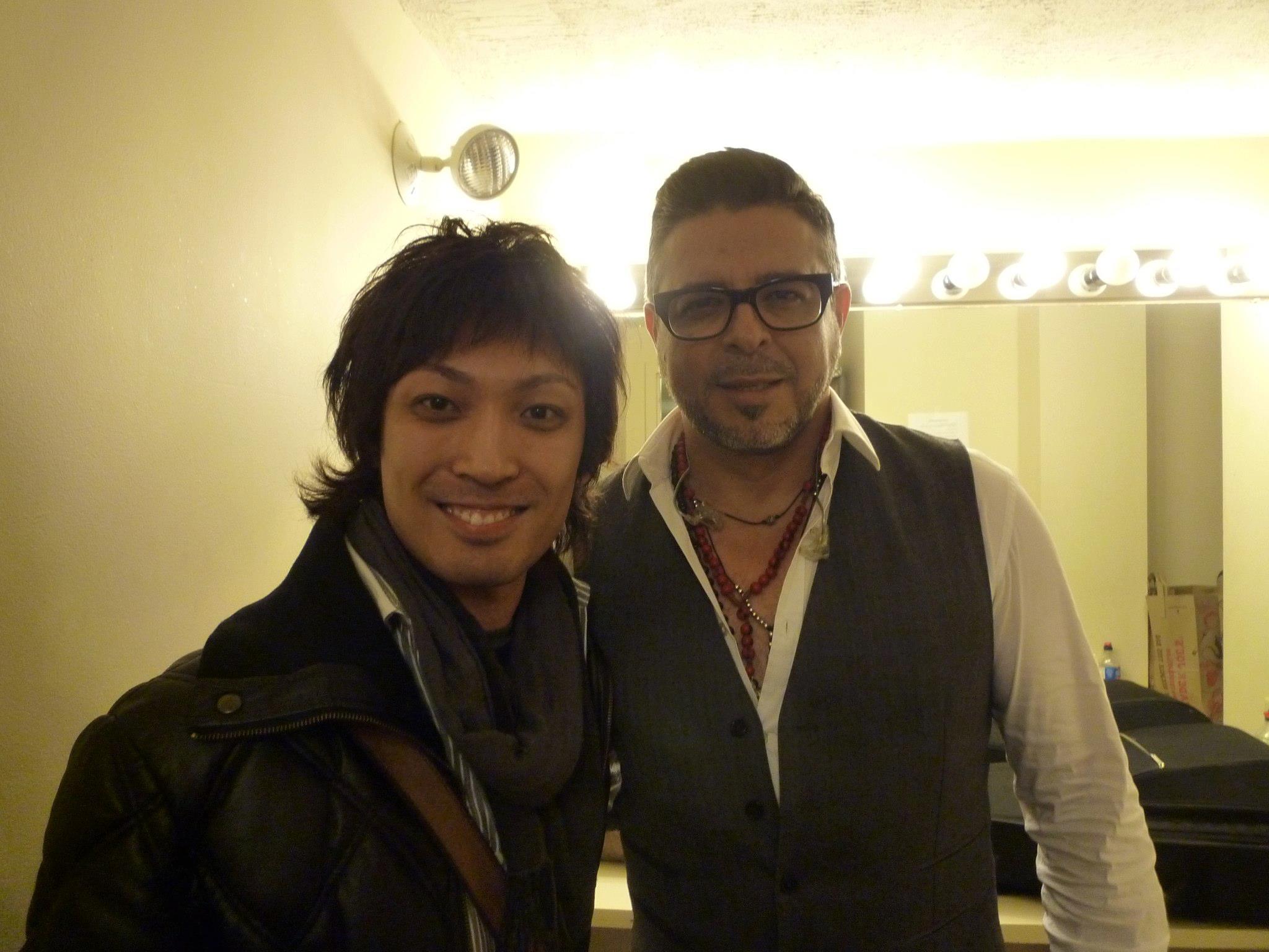 作曲家時代の松倉氏 - Luis Enrique（Latin Grammy '12) のBostonライブ公演にて