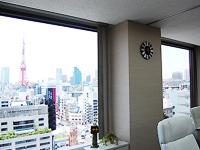 世界貿易センタービルに入居しており<br />部屋からは東京タワーが見える