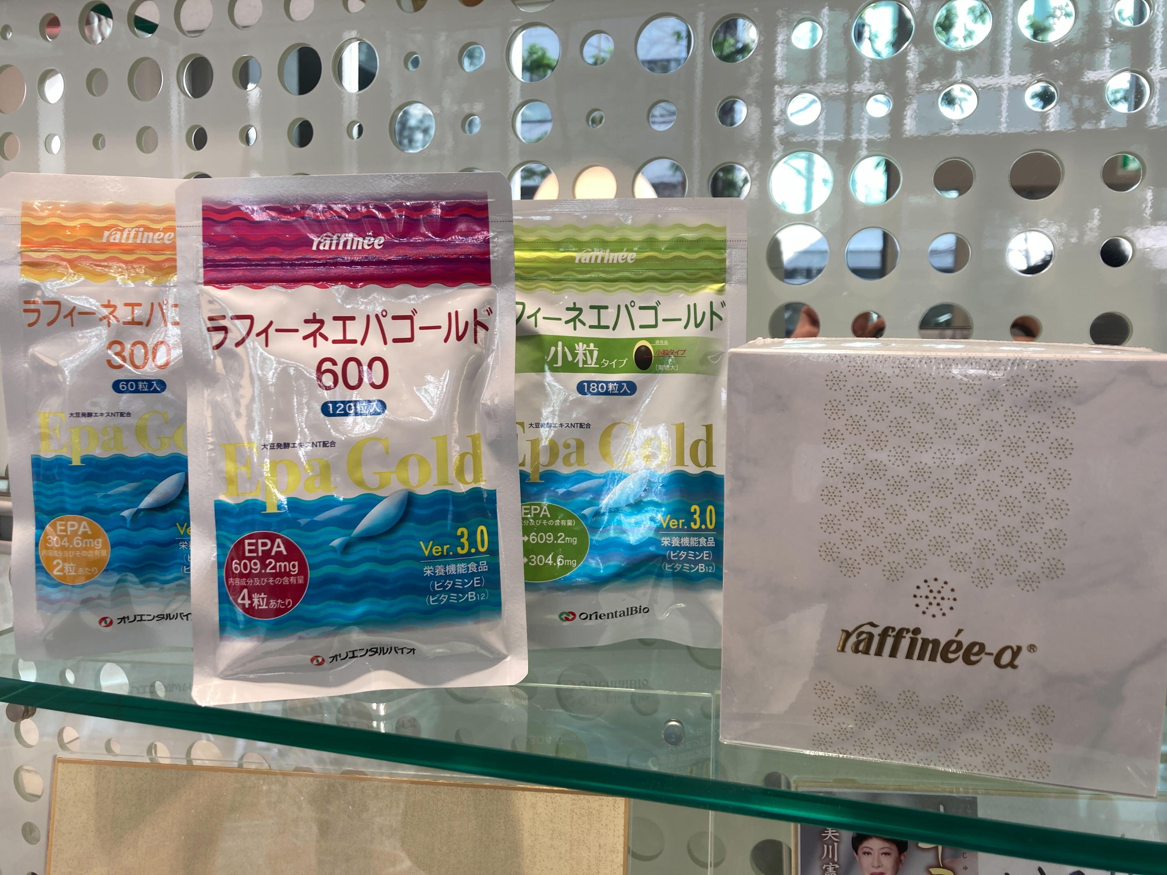 『ラフィーネ』は、同社の代表的な健康食品のオリジナルブランドである。大学や研究期間などと連携し、自社で研究開発を行っている。