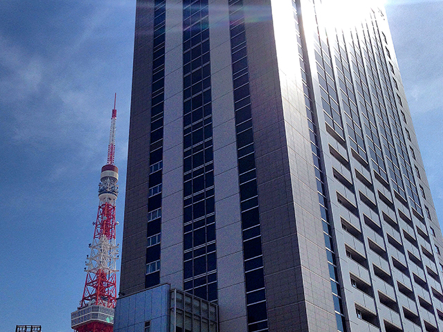 東京タワーを望む職場環境