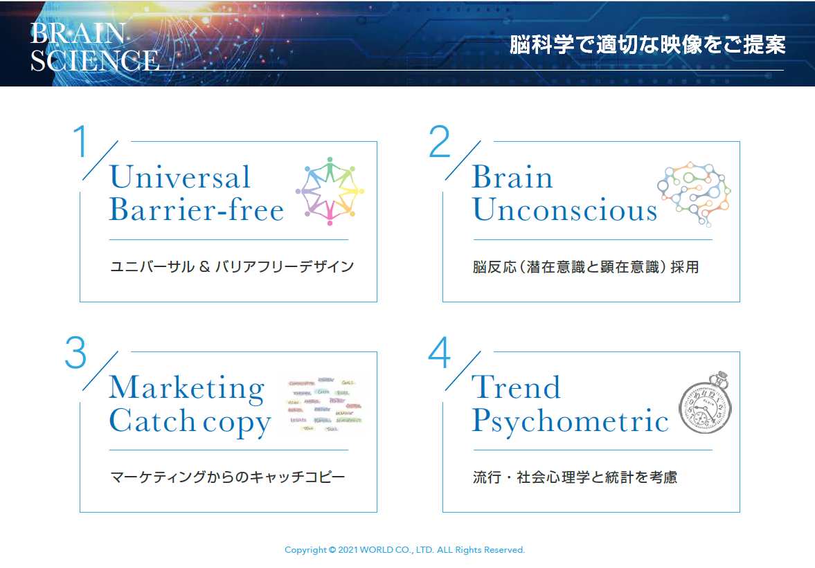 自社のマーケティングノウハウを活かして地道に開拓した取引先には、官公庁や公的団体、メディア、大企業等、錚々たる名前が並ぶ。