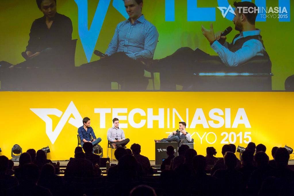 2015年のTech in Asiaに登壇。イケイケのスタートアップCEO風でした