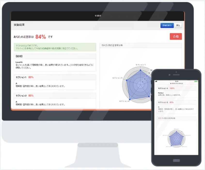 オンラインによるテスト・検定の実施に。CBT試験 / IBT試験 プラットフォーム 「MASTER CBT PLUS」は、紙の試験からコンピューターを使った試験（＝Computer Based Testing略してCBT）にすることで、採点処理や結果通知に要する時間・コストを大幅に削減可能！
また、紙の試験では実施が難しい音声や動画を用いて出題することができ、多様な試験方式に対応。受験者の理解促進にも効果的です。