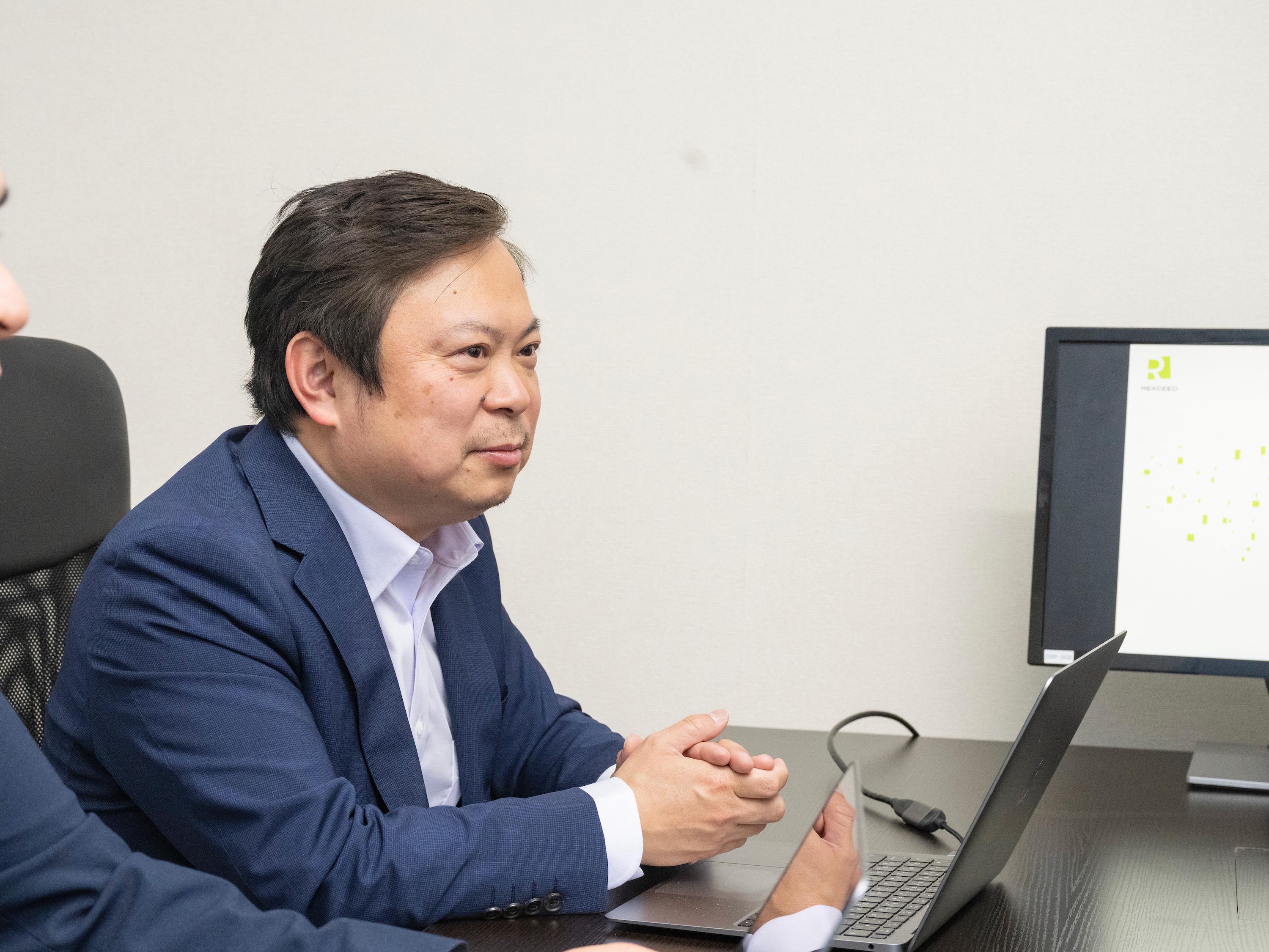 代表の蒋明氏。