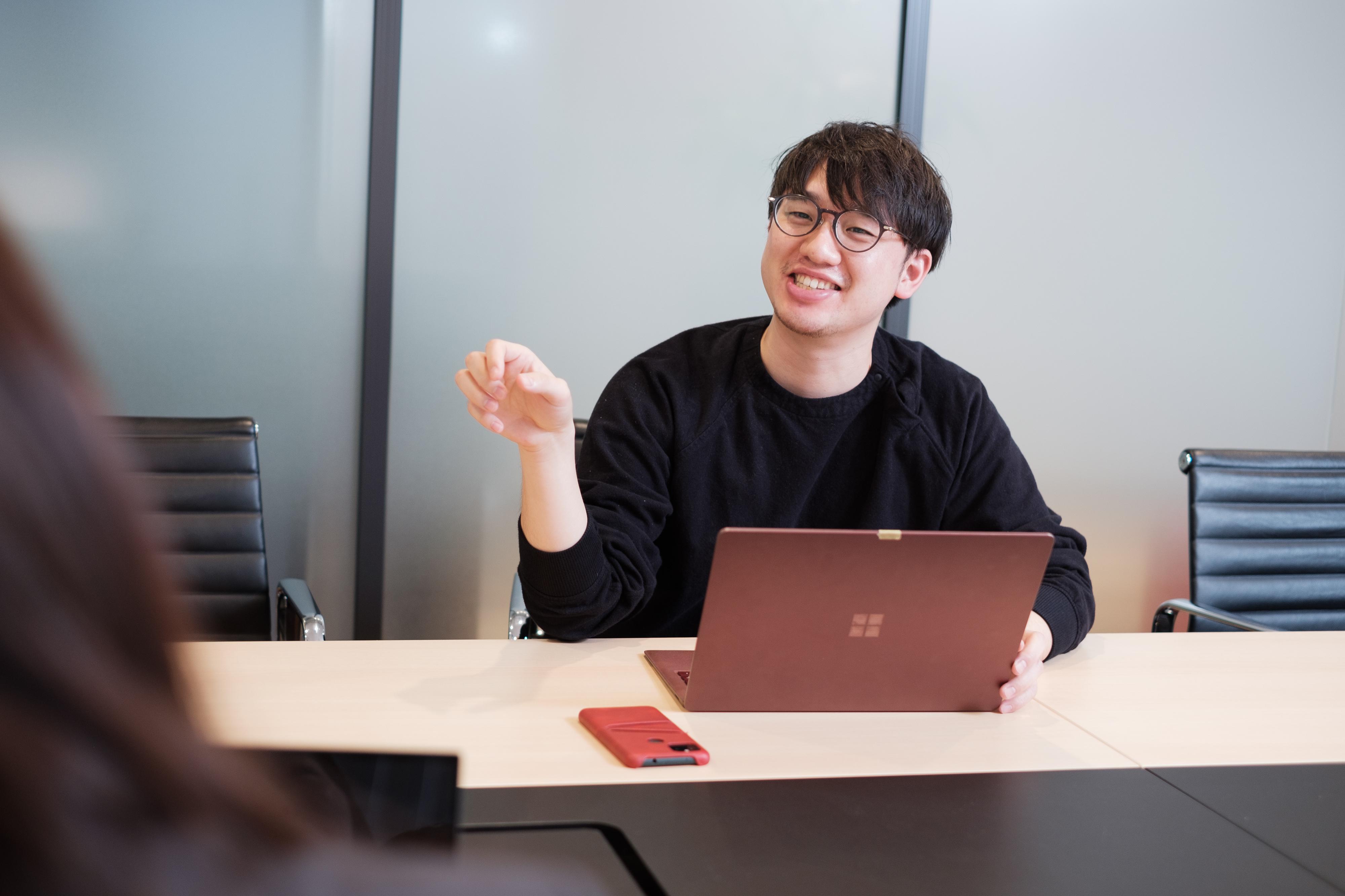 ミーティングのひとコマ。