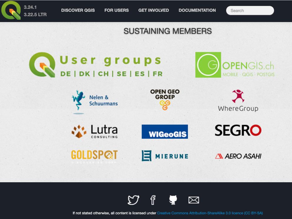 EUの本家QGIS.orgに対しても2017年から開発支援を行なっている