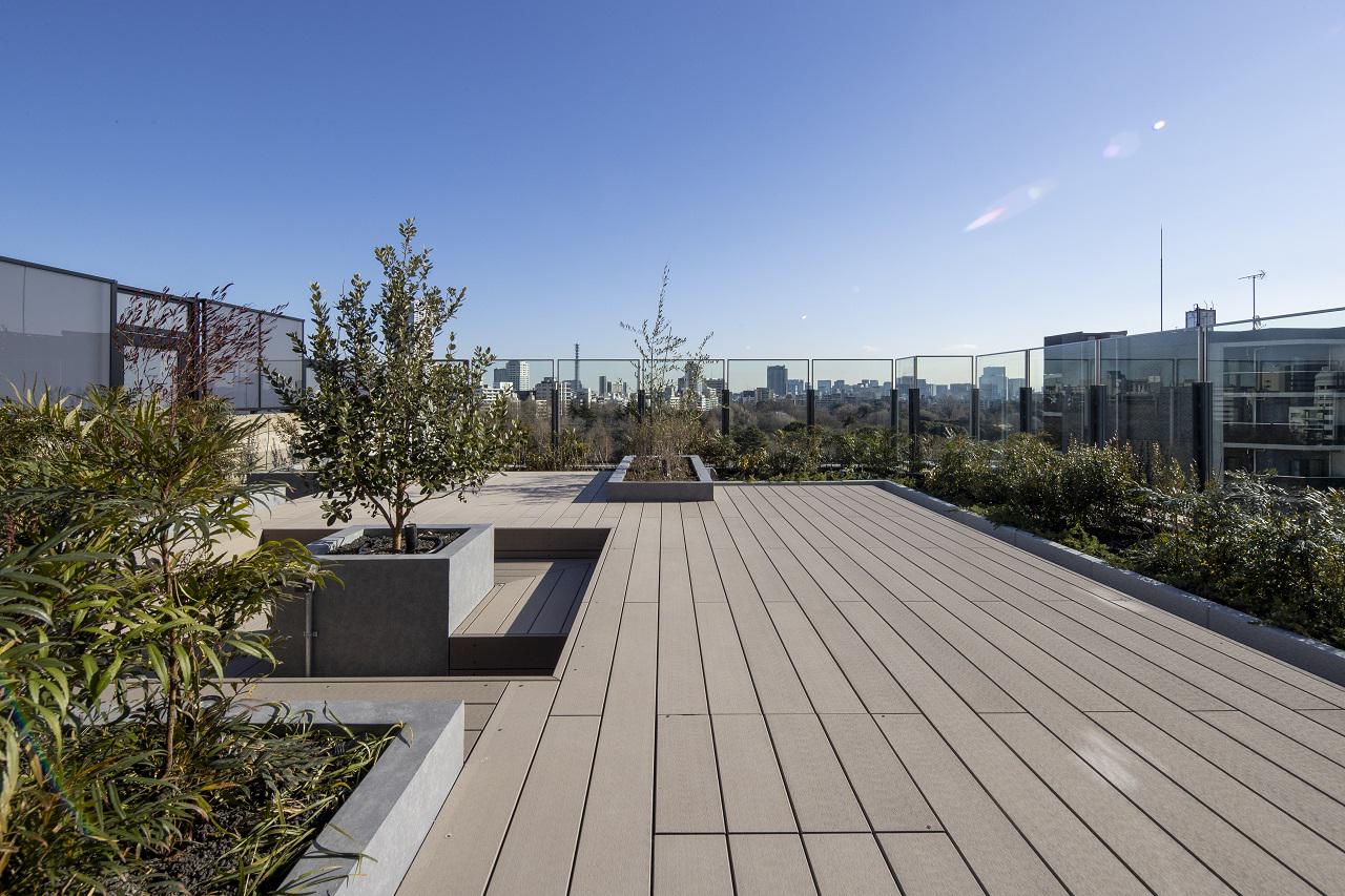 眺めの良い屋上は、とっておきのリフレッシュスペースです！