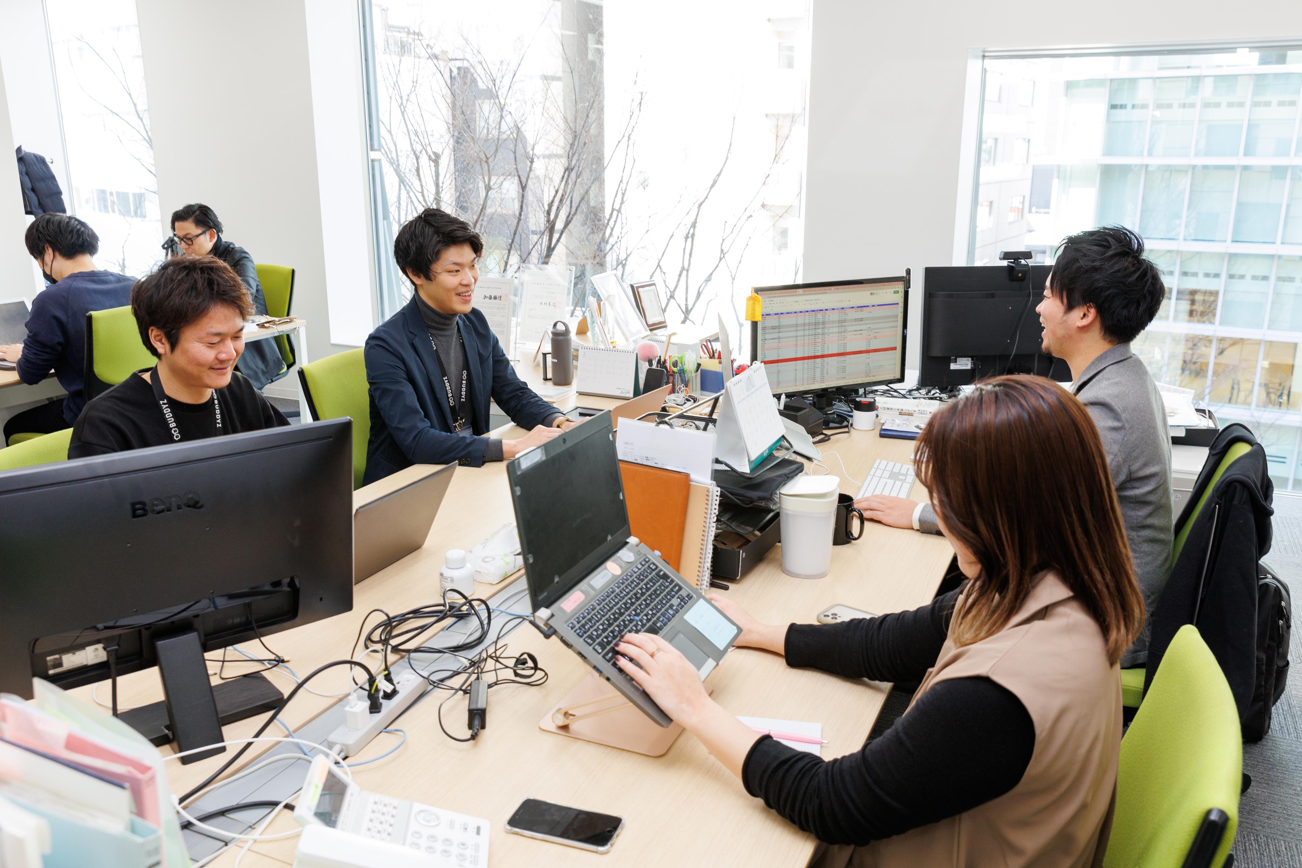 メンバー間の距離も近いので、相談もしやすいのが特徴！