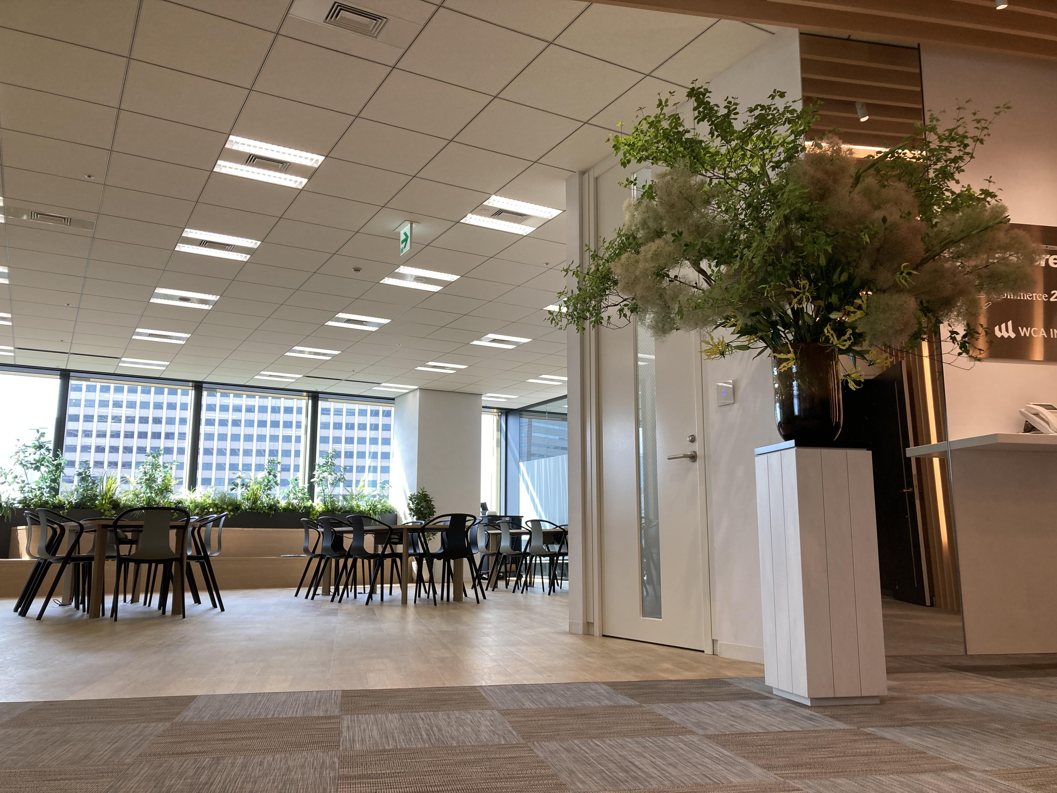 広々と快適なワークスペース！
エントランスはいつも綺麗に！