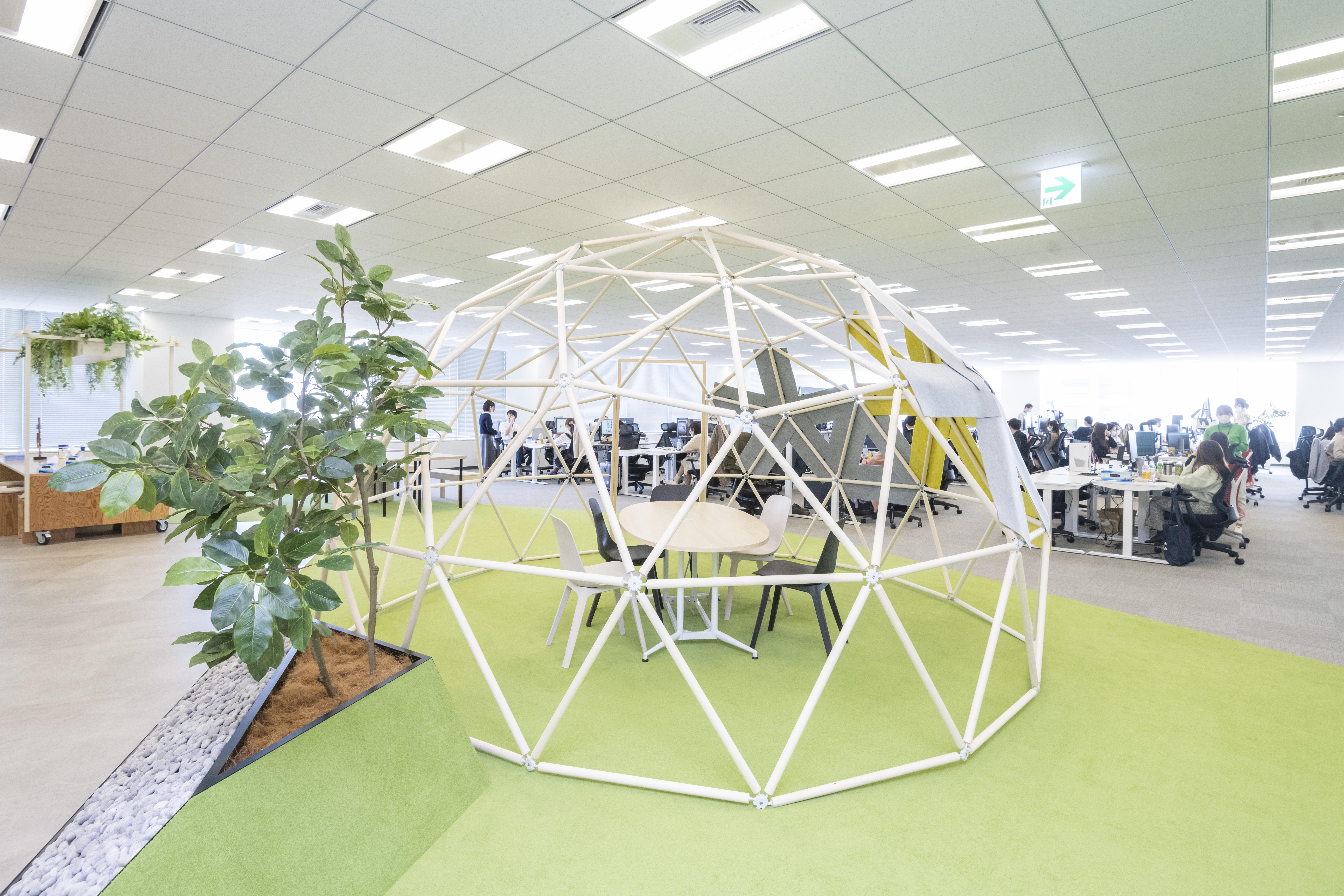 △MTGスペース
広々としたオフィスには、自由に使えるスペースが多数！
