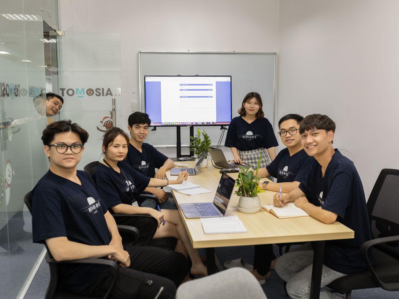 関連会社におけるプロジェクト説明会の様子