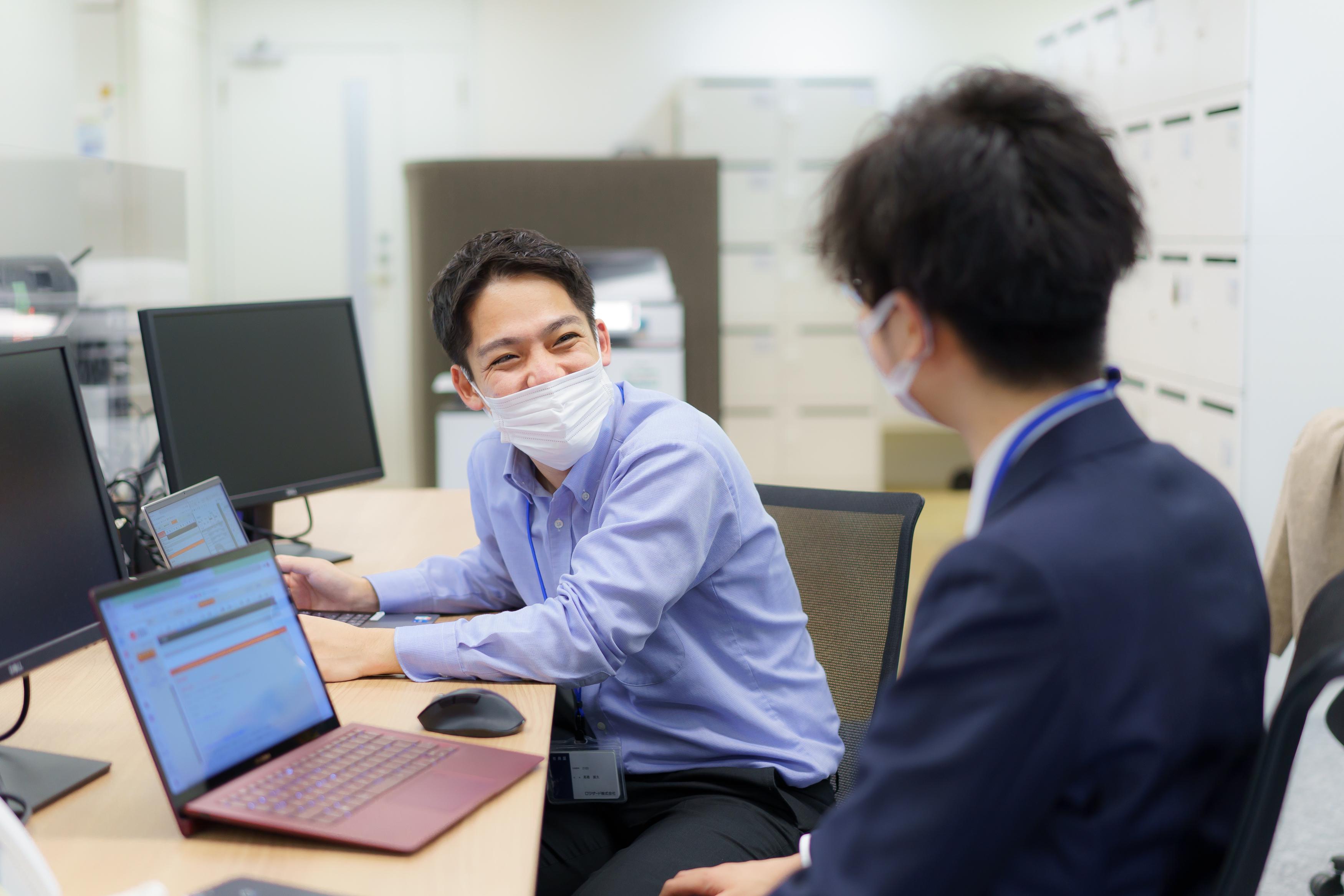 先輩社員がしっかりサポート