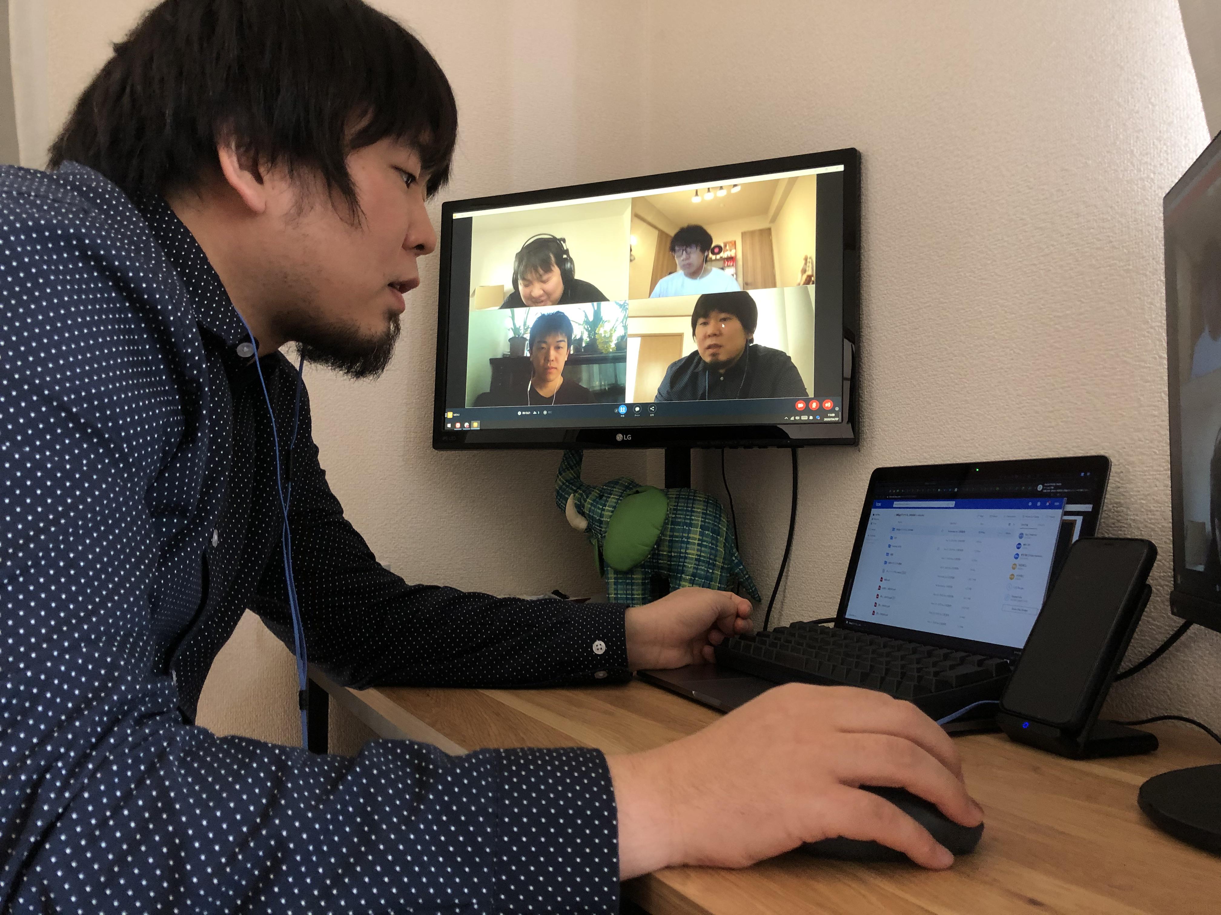 離れていても心は一つ！業務中もスタンプで気持ちを伝えたりカジュアルな雰囲気です！