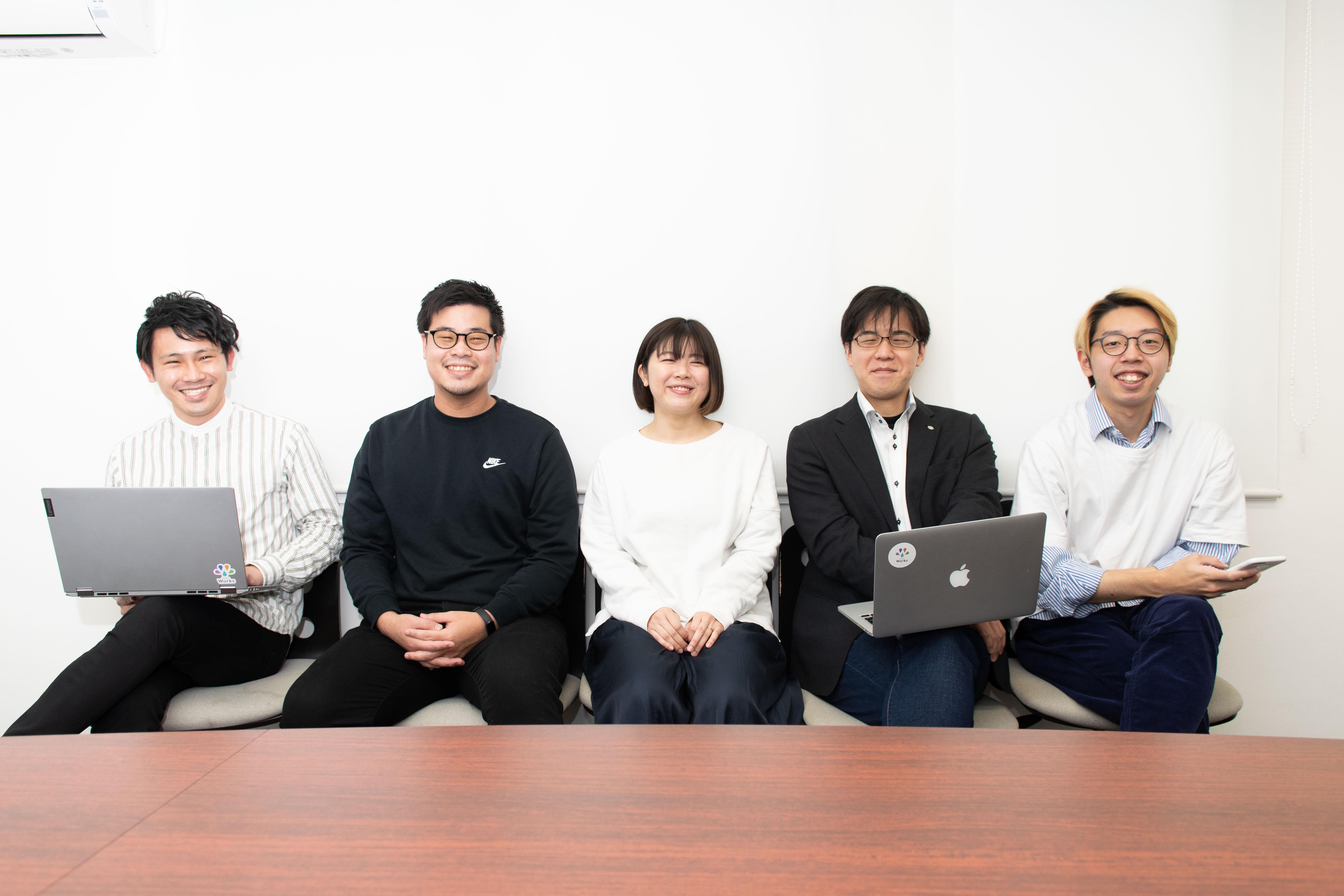 自社サービスに愛を持ち、部署の垣根を越えて意見を出し合って育てています。